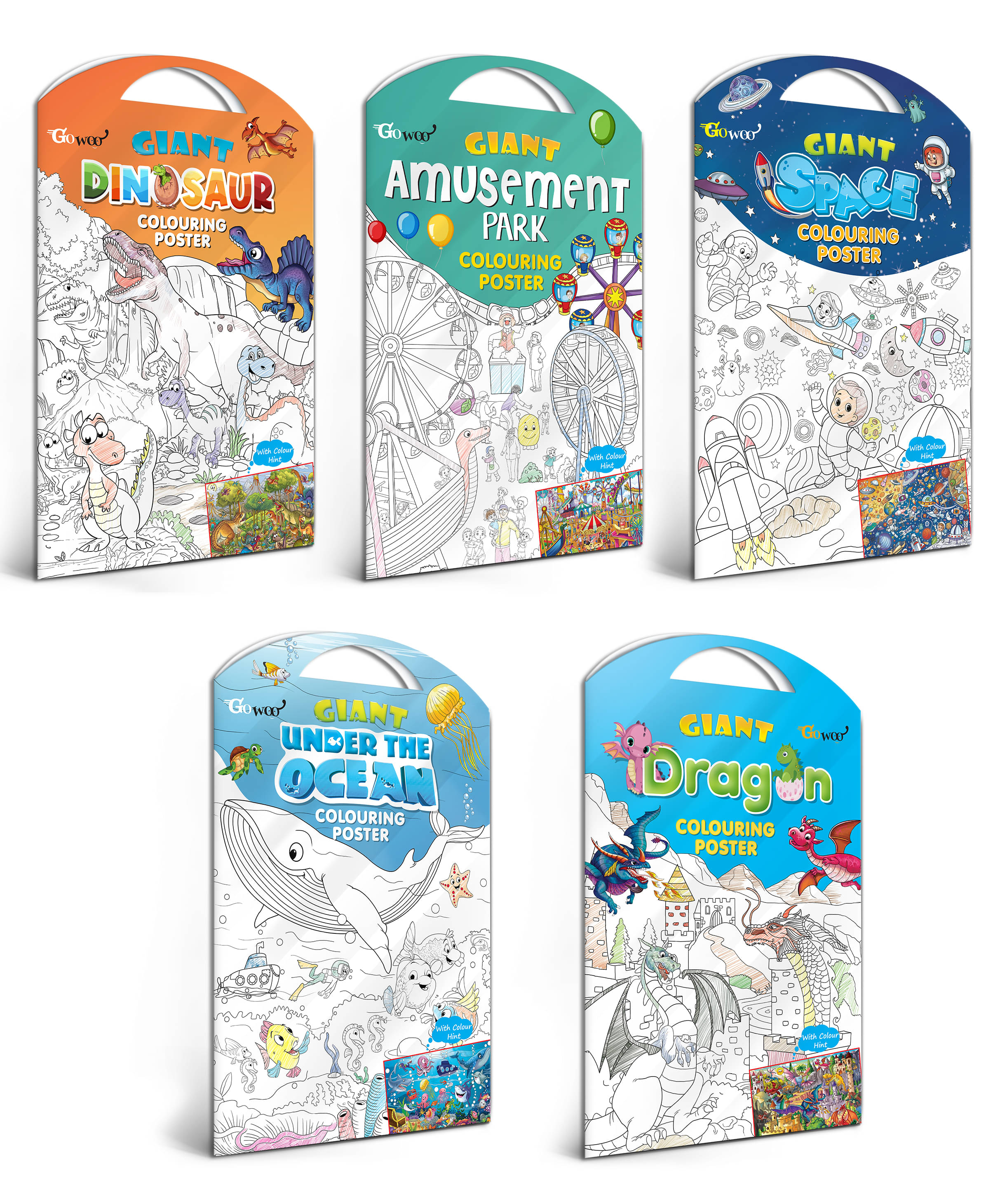 GIANT DINOSAUR COLOURING Charts, GIANT AMUSEMENT PARK COLOURING Charts, GIANT SPACE COLOURING Charts, GIANT UNDER THE OCEAN COLOURING Charts and GIANT DRAGON COLOURING Charts | Combo of 5 Charts I Giant Coloring Charts Kit GIANT DINOSAUR COLOURING Charts, GIANT AMUSEMENT PARK COLOURING Charts, GIANT SPACE COLOURING Charts, GIANT UNDER THE OCEAN COLOURING Charts and GIANT DRAGON COLOURING Charts | Combo of 5 Charts I Giant Coloring Charts Kit
