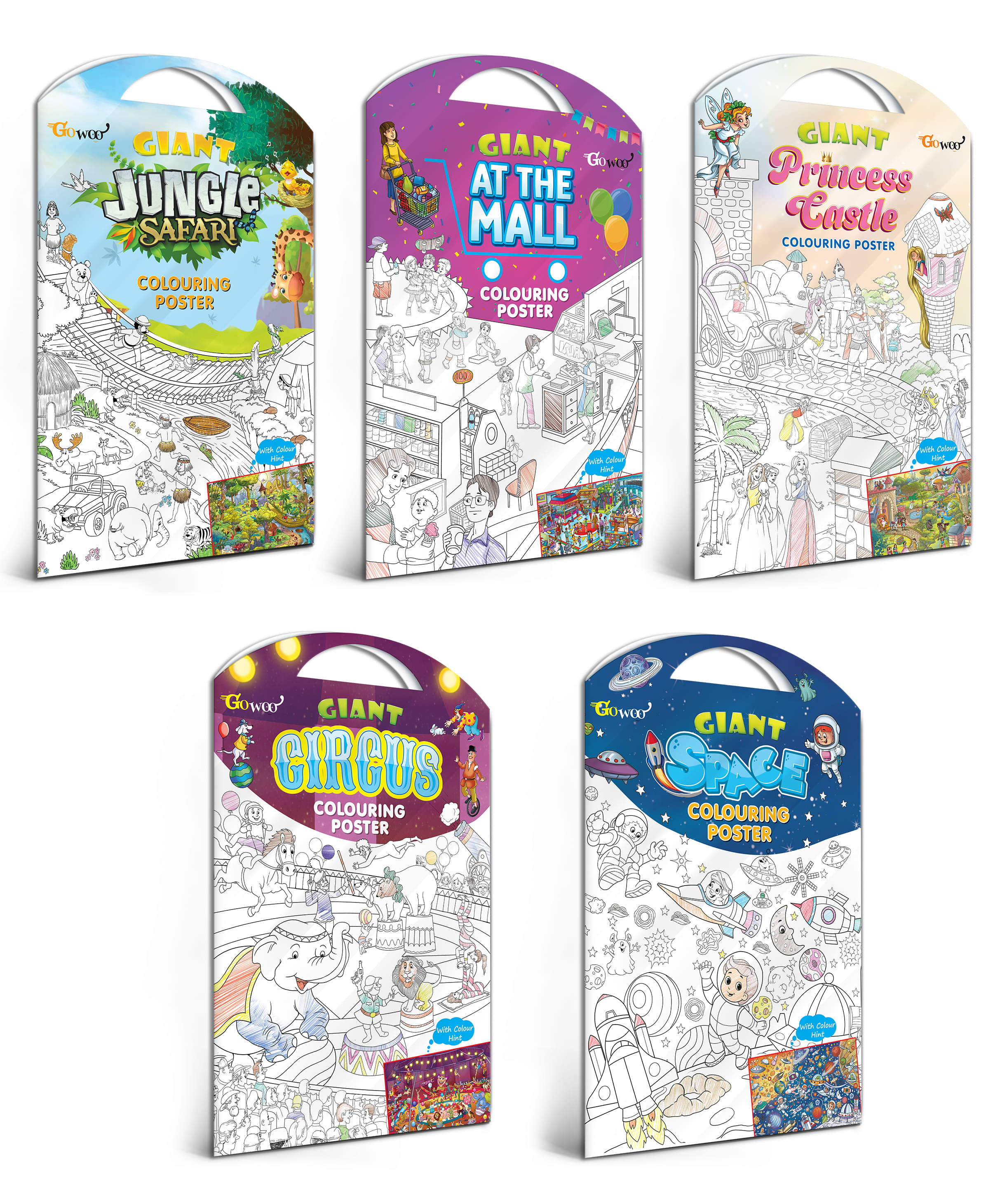 GIANT JUNGLE SAFARI COLOURING Charts, GIANT AT THE MALL COLOURING Charts, GIANT PRINCESS CASTLE COLOURING Charts, GIANT CIRCUS COLOURING Charts and GIANT SPACE COLOURING Charts | Gift Pack of 5 Charts I Coloring Charts Jumbo size Pack GIANT JUNGLE SAFARI COLOURING Charts, GIANT AT THE MALL COLOURING Charts, GIANT PRINCESS CASTLE COLOURING Charts, GIANT CIRCUS COLOURING Charts and GIANT SPACE COLOURING Charts | Gift Pack of 5 Charts I Coloring Charts Jumbo size Pack