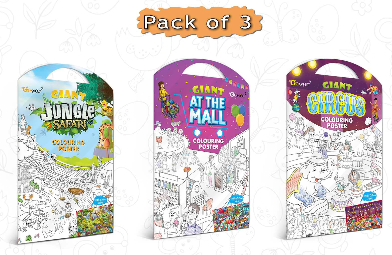 GIANT JUNGLE SAFARI COLOURING Charts, GIANT AT THE MALL COLOURING Charts and GIANT CIRCUS COLOURING Charts | Gift Pack of 3 Charts I Creative coloring Charts GIANT JUNGLE SAFARI COLOURING Charts, GIANT AT THE MALL COLOURING Charts and GIANT CIRCUS COLOURING Charts | Gift Pack of 3 Charts I Creative coloring Charts