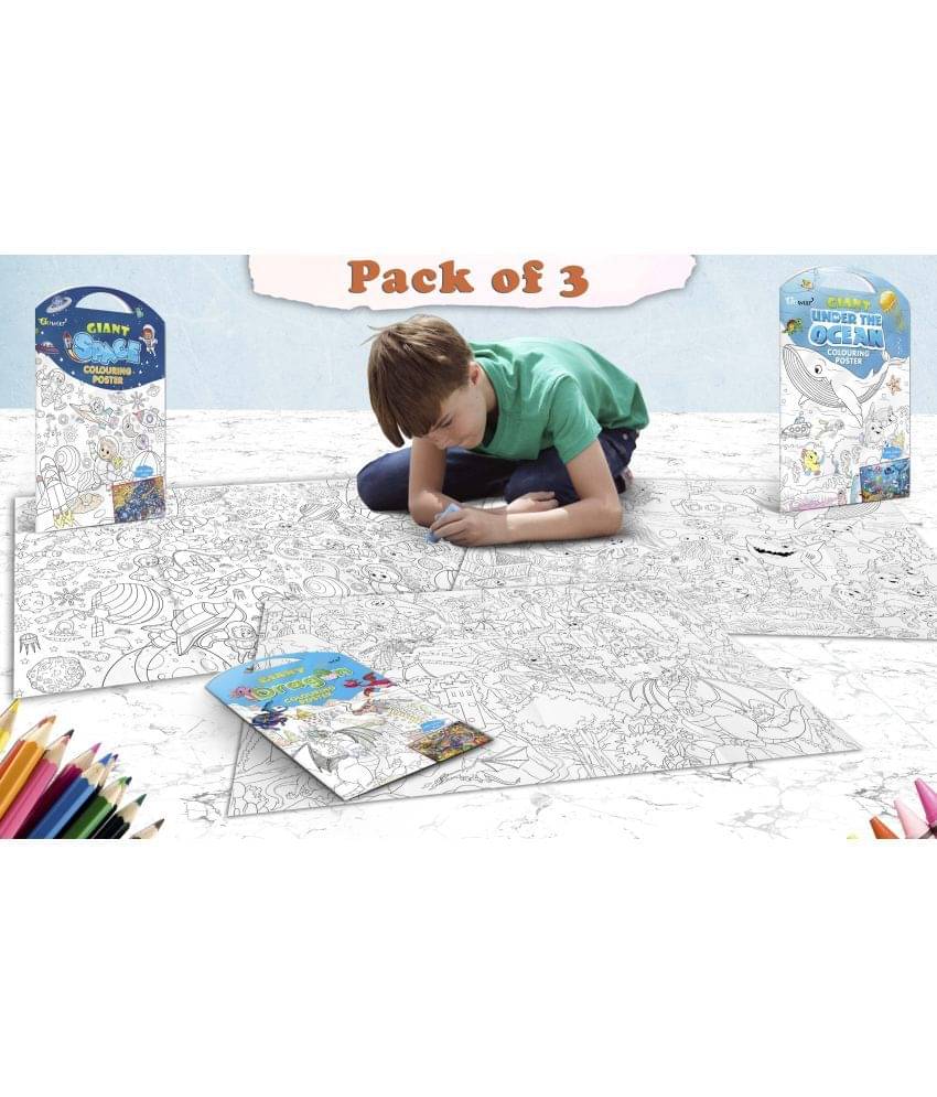 GIANT SPACE COLOURING Charts, GIANT UNDER THE OCEAN COLOURING Charts and GIANT DRAGON COLOURING Charts | Combo of 3 Charts I jumbo colouring Charts for 9+ GIANT SPACE COLOURING Charts, GIANT UNDER THE OCEAN COLOURING Charts and GIANT DRAGON COLOURING Charts | Combo of 3 Charts I jumbo colouring Charts for 9+