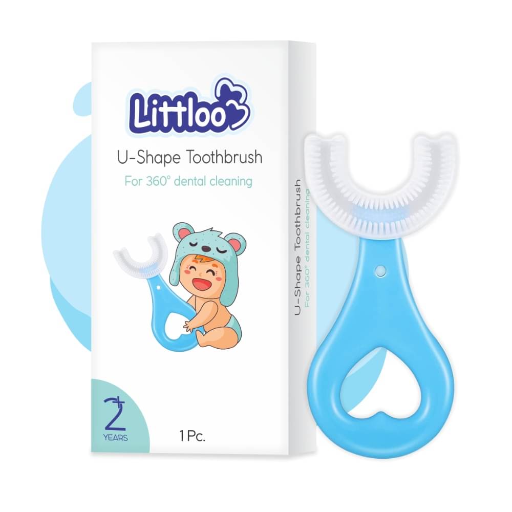 Littloo Blue Silicone Baby Toothbrush ( 1 pcs ) Littloo Blue Silicone Baby Toothbrush ( 1 pcs )