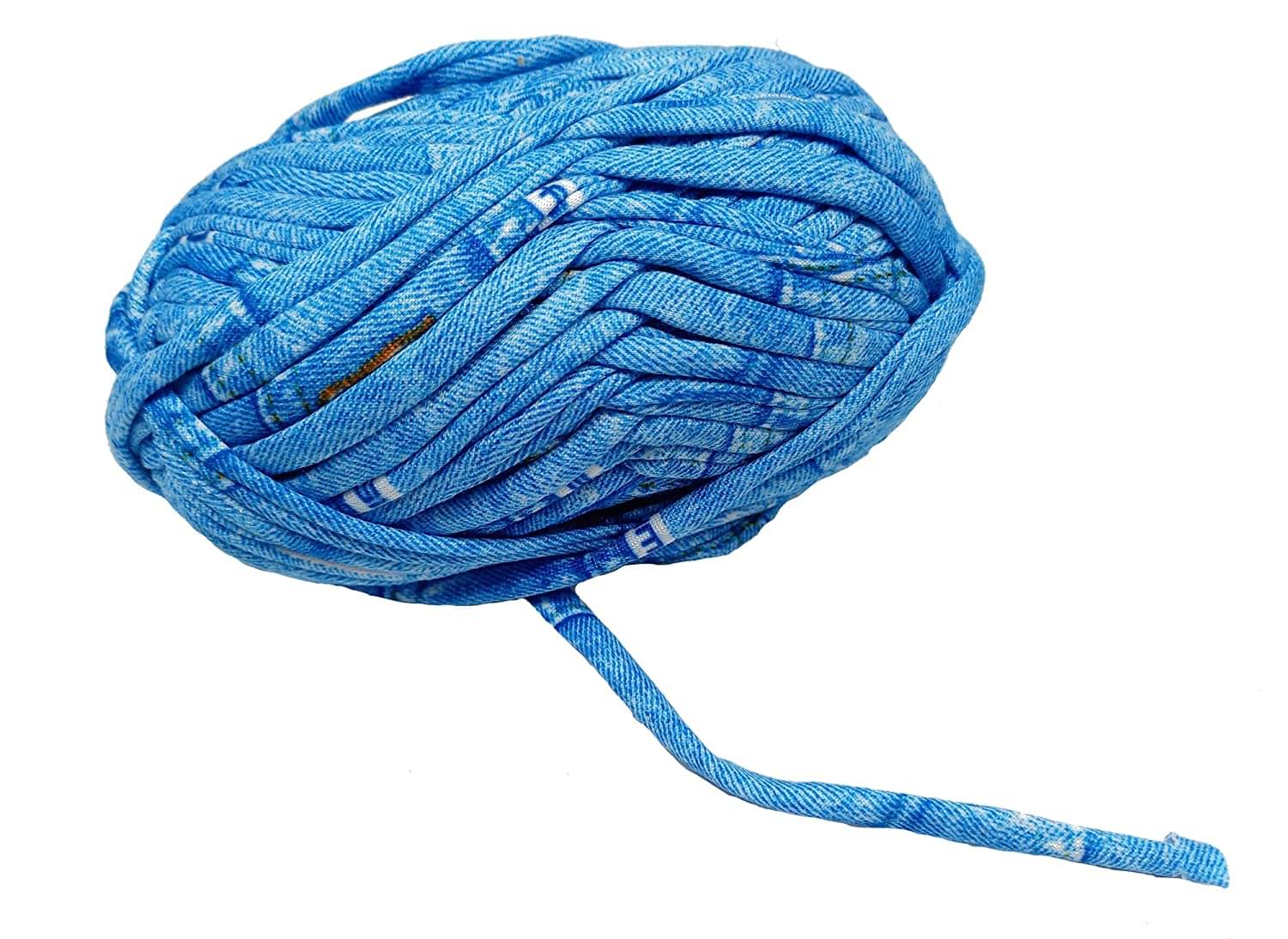 PRANSUNITA T-Shirt Yarn Carpet, Knitting Yarn for Hand DIY Bag Blanket Cushion Crocheting Projects TSH New 100 GMS (FEROZI Linning) PRANSUNITA T-Shirt Yarn Carpet, Knitting Yarn for Hand DIY Bag Blanket Cushion Crocheting Projects TSH New 100 GMS (FEROZI Linning)