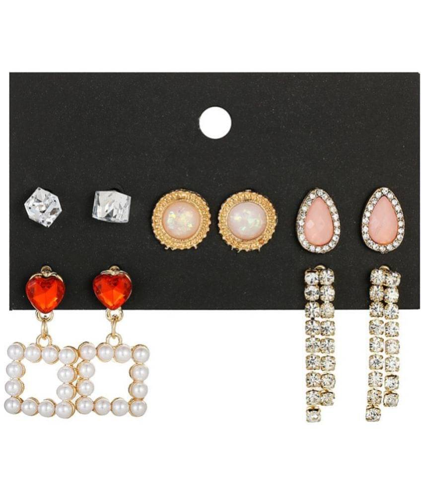     			Sukkhi - Multi Color Stud Earrings ( Pack of 5 )