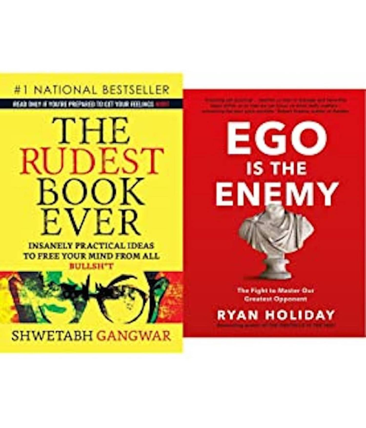     			The Rudest Book Ever + Ego is the Enemy Books Combo