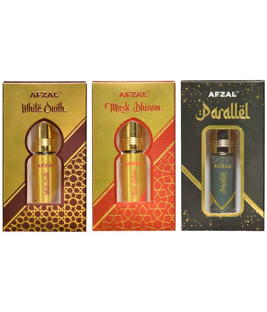 AFZAL WHITE OUDH MUSK DHIRAM PARALLEL 6ML ATTAR ROLL ON PK3