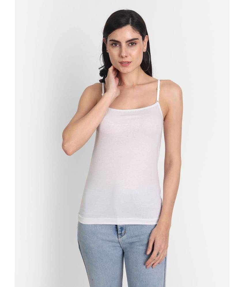     			AIMLY Cotton Slip - White Single