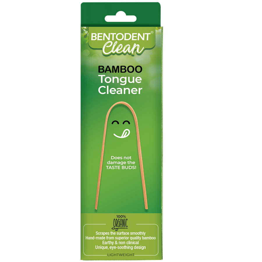     			BENTODENT Tongue Cleaning Scraper Brown 4 Pcs Pack of 4