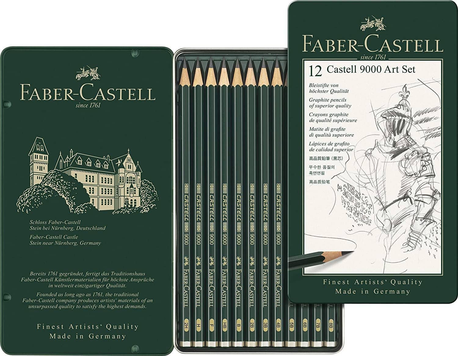 Faber-Castell Castell 9000 Pencil (Pack Of 12)