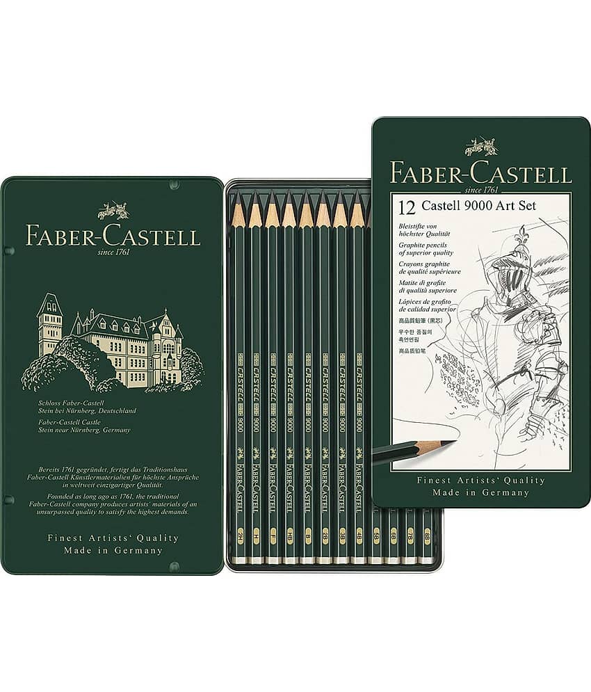 Faber-Castell Castell 9000 Pencil (Pack Of 12) - Stationery | Buy online on ZillyBuy