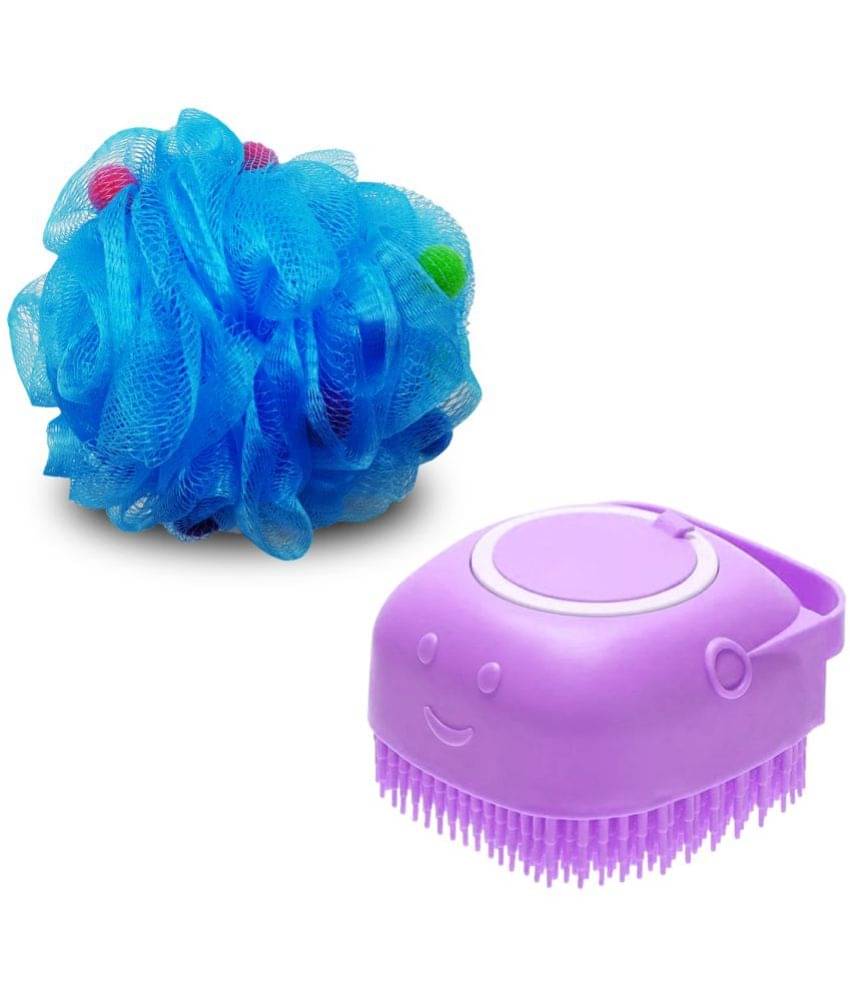 Majestique Body Loofah 2Pcs Set Ball Round Loofah & Silicone Brush Color May Vary Majestique Body Loofah 2Pcs Set Ball Round Loofah & Silicone Brush Color May Vary