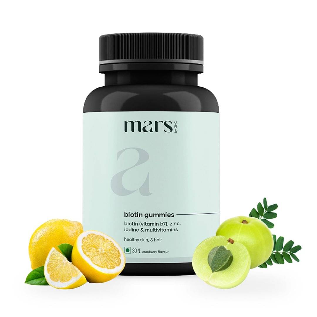 Mars by GHC Biotin Hair Gummies for Men | Stronger, Shinier Hair & Nails| Reduces Hair Fall (30 No) Mars by GHC Biotin Hair Gummies for Men | Stronger, Shinier Hair & Nails| Reduces Hair Fall (30 No)
