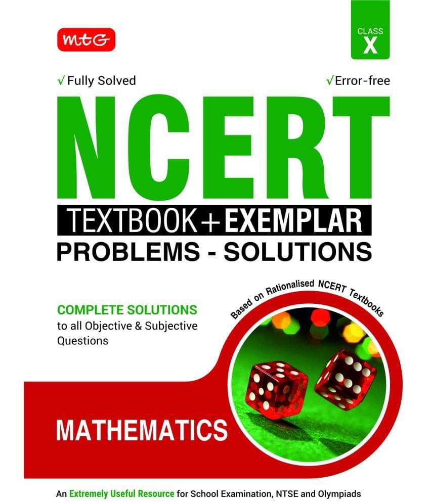     			NCERT Textbook + Exemplar Problem Solutions Mathematics Class 10