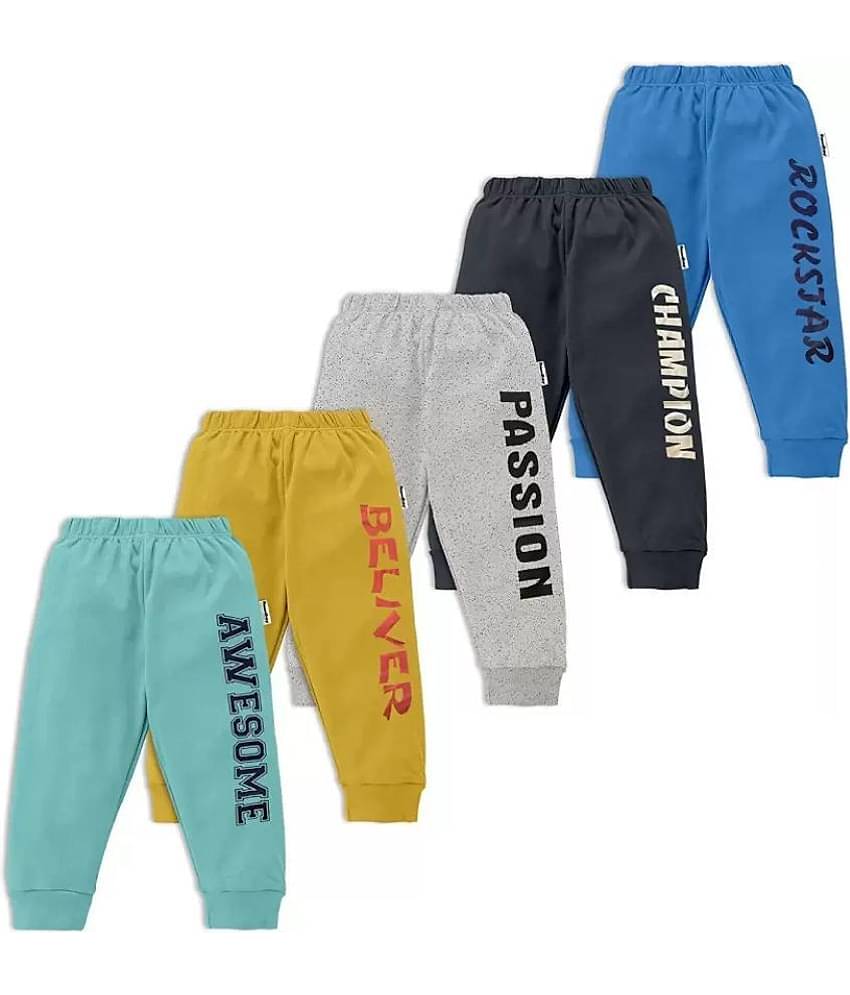 NammaBaby Pack of 5 Boys Cotton Trackpant ( Multi )