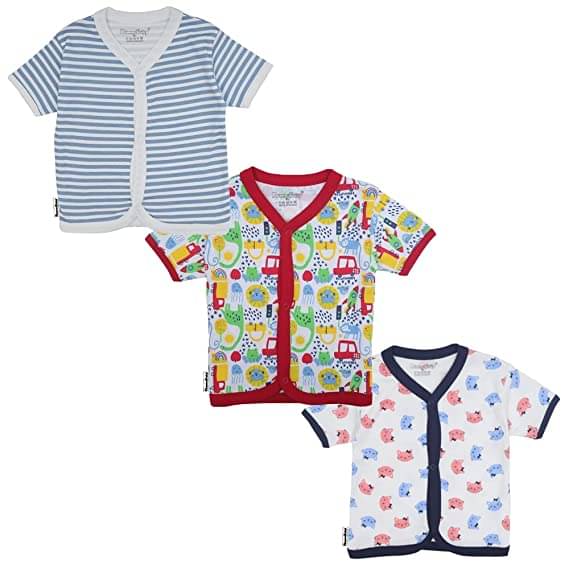     			NammaBaby Pack of 3 Unisex for Baby Cotton T-Shirt ( Red )