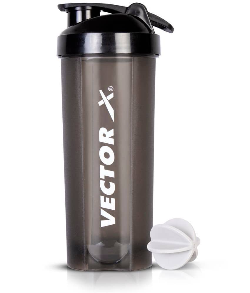 Vector X - Plastic Black 700 mL Shaker ( Pack of 1 ) - Sports and Fitness Equipment | Buy online on ZillyBuy