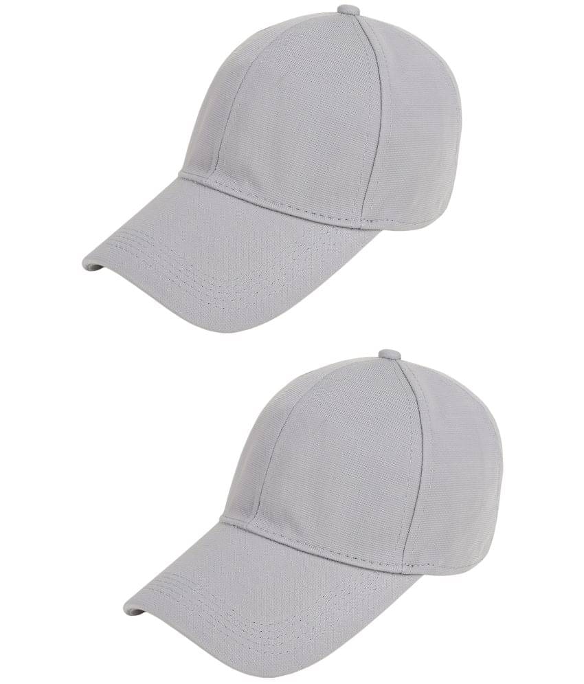     			Zacharias - Gray Cotton Blend Men's Cap ( Pack of 2 )