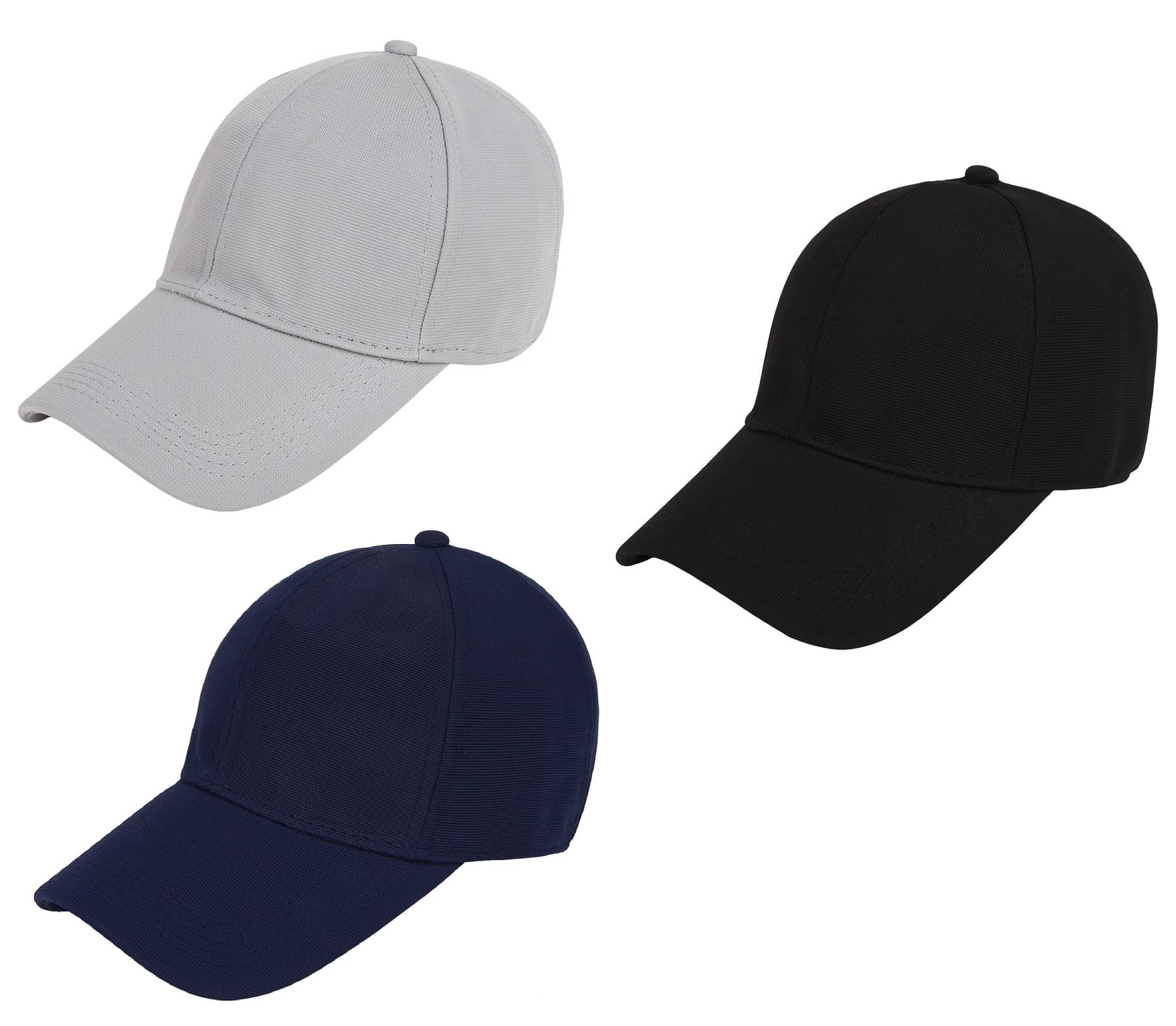 Zacharias - Multi Color Cotton Blend Men's Cap ( Pack of 3 )