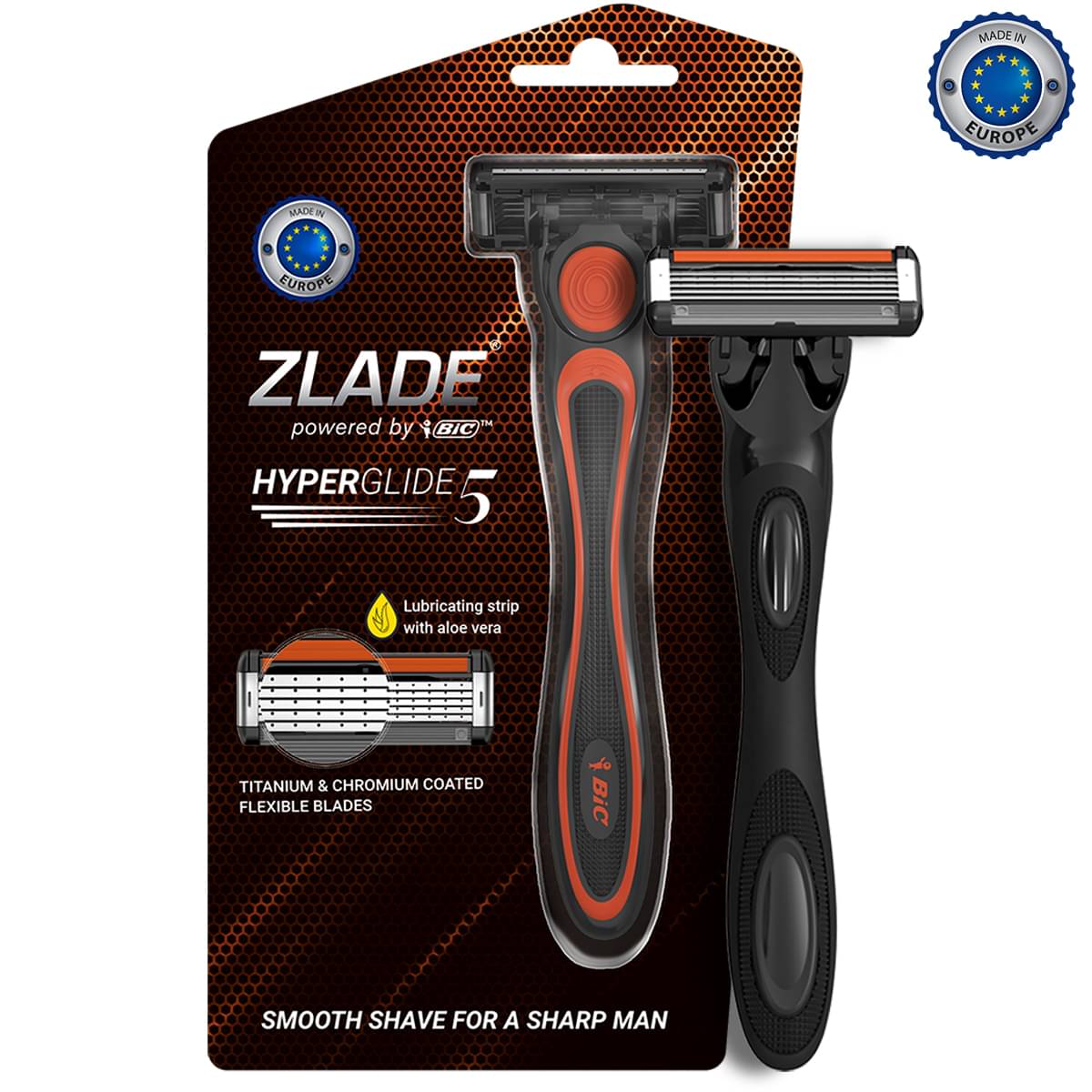     			Zlade HyperGlide5 Advanced Shaving Razor for Men Manual Razor 5 Blades 1