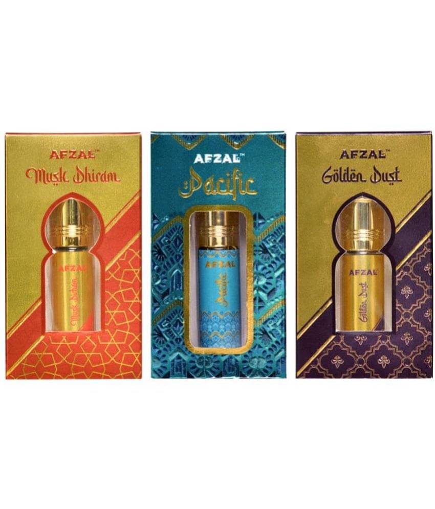     			AFZAL MUSK DHIRAM PACIFIC GOLDEN DUST 6ML ATTAR ROLL ON PACK OF 3