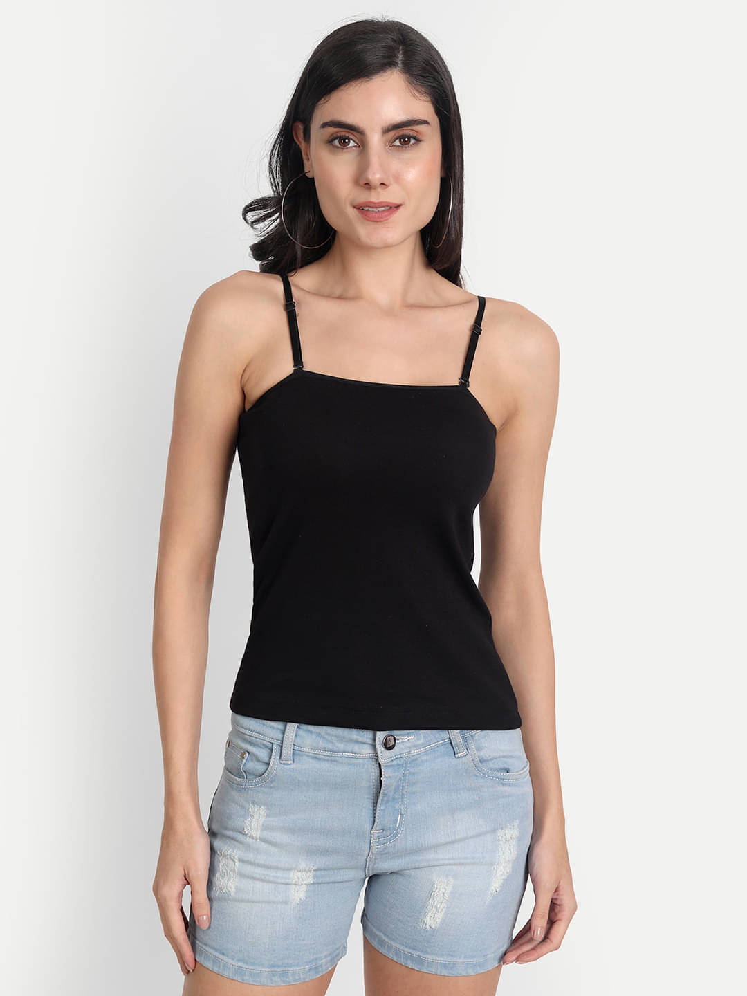     			AIMLY Cotton Slip - Black Single