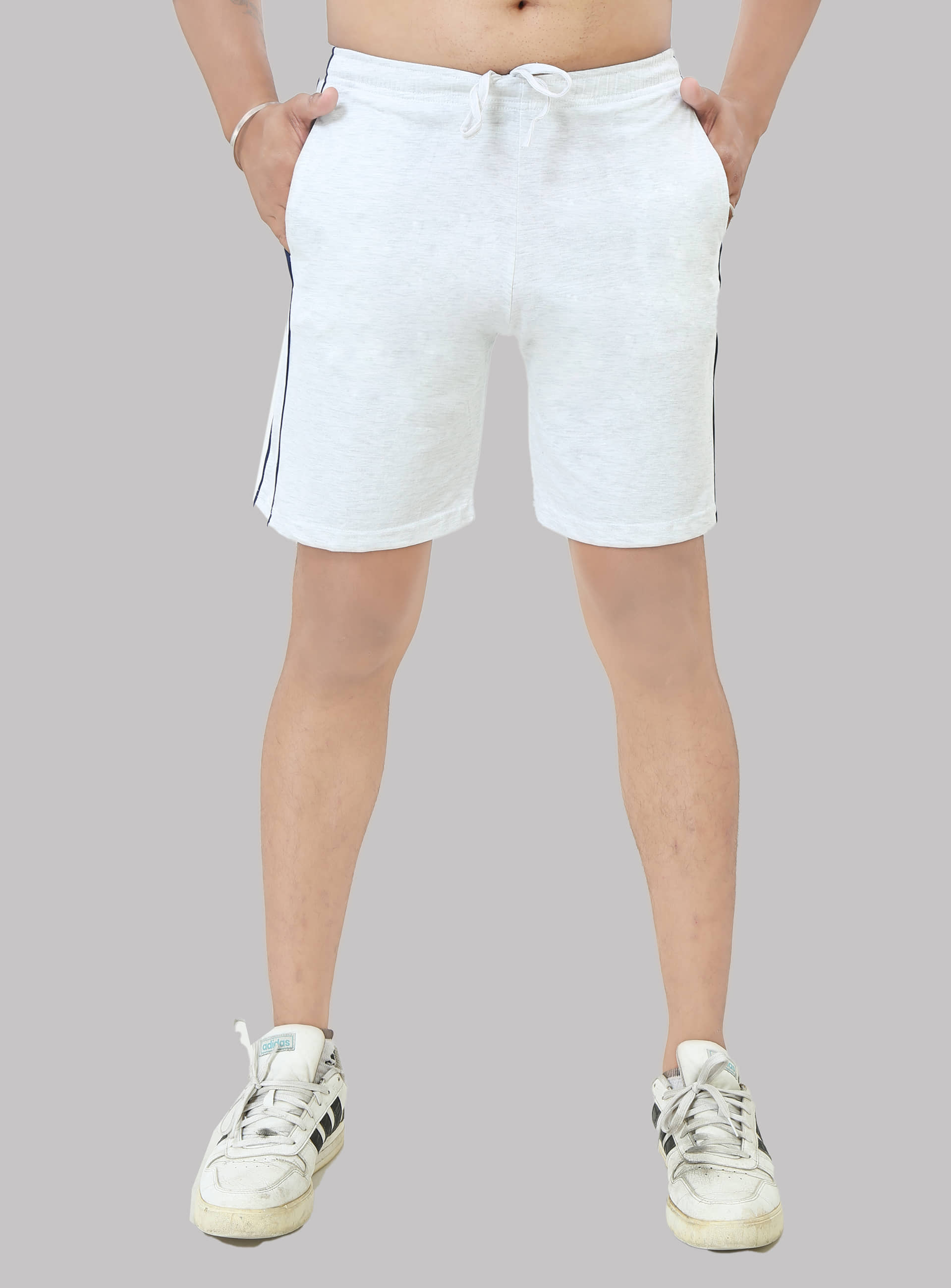Black Brothers - Light Grey Cotton Men's Shorts ( Pack of 1 ) - Shorts | Buy online on ZillyBuy