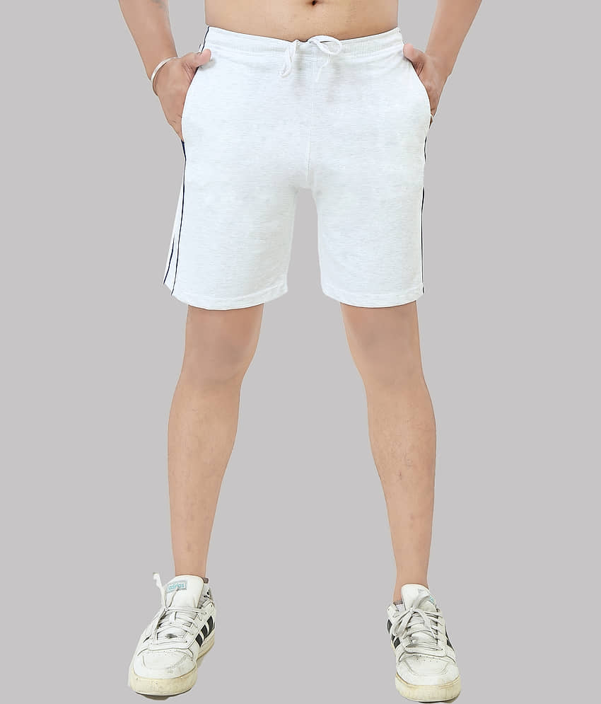 Black Brothers - Light Grey Cotton Men's Shorts ( Pack of 1 ) - Shorts | Buy online on ZillyBuy