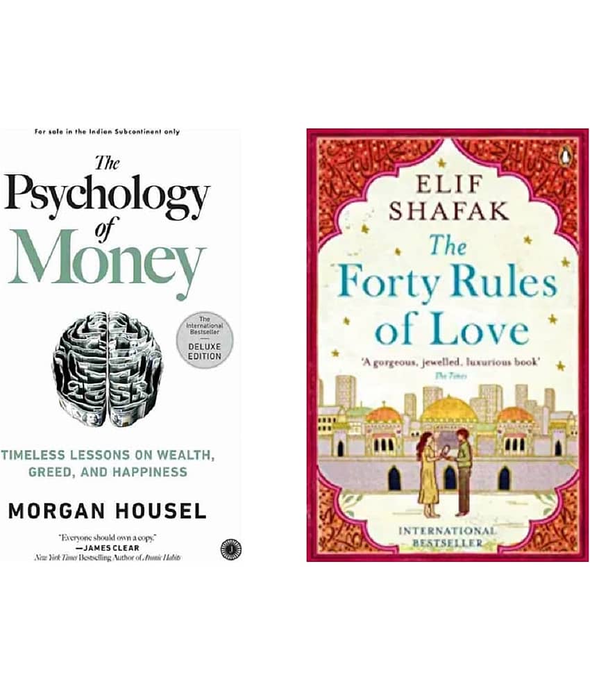 ( Combo Of 2 Pack ) The Psychology of Money & The Forty Rules Of Love - Paperback By ( Mogran Housel & Elif Shafak ) - Stationery | Buy online on ZillyBuy