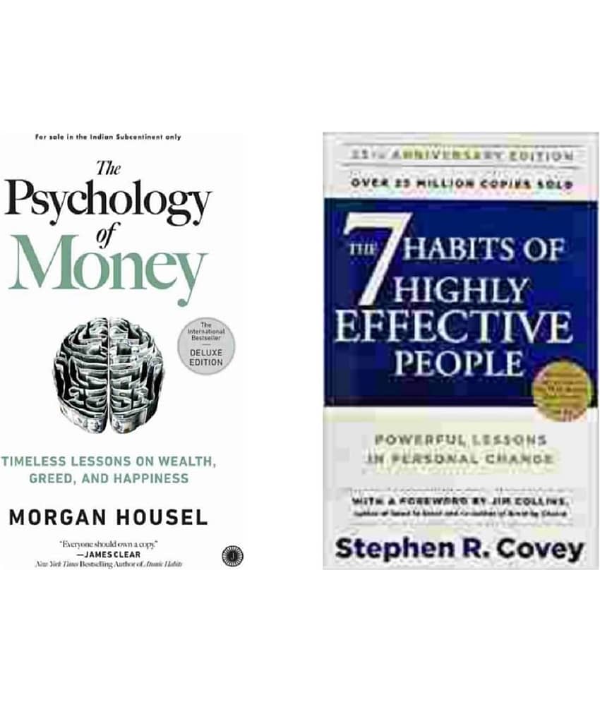 ( Combo Of 2 Pack) The Psychology of Money &The 7 Habits of Highly Effective - English Edition Book Paperback By ( Morgan Housel & R. Stephen Covey ) - Stationery | Buy online on ZillyBuy