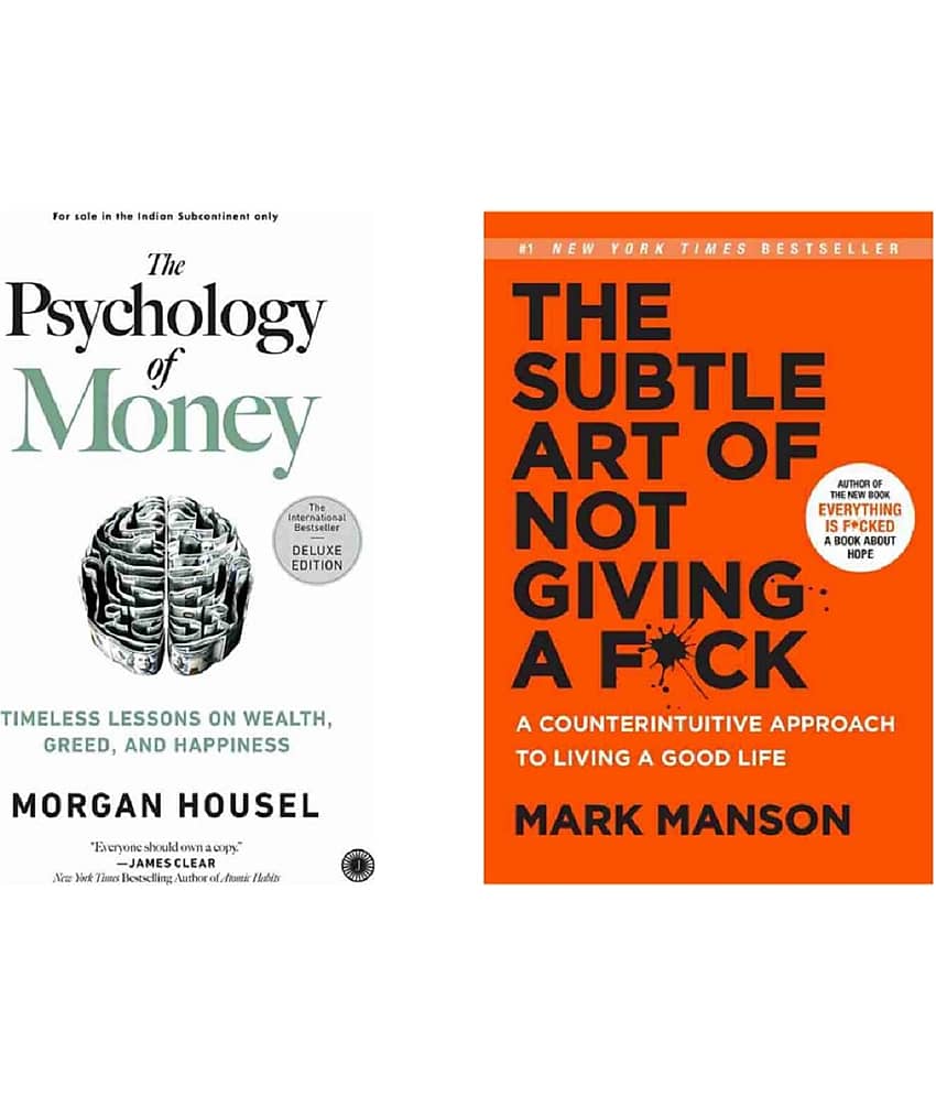 ( Combo Of 2 Pack ) The Psychology of Money & The Subtle Art of Not Giving a Fck English Edition Book Paperback - By ( Morgan Housel & Mark Manson ) - Stationery | Buy online on ZillyBuy