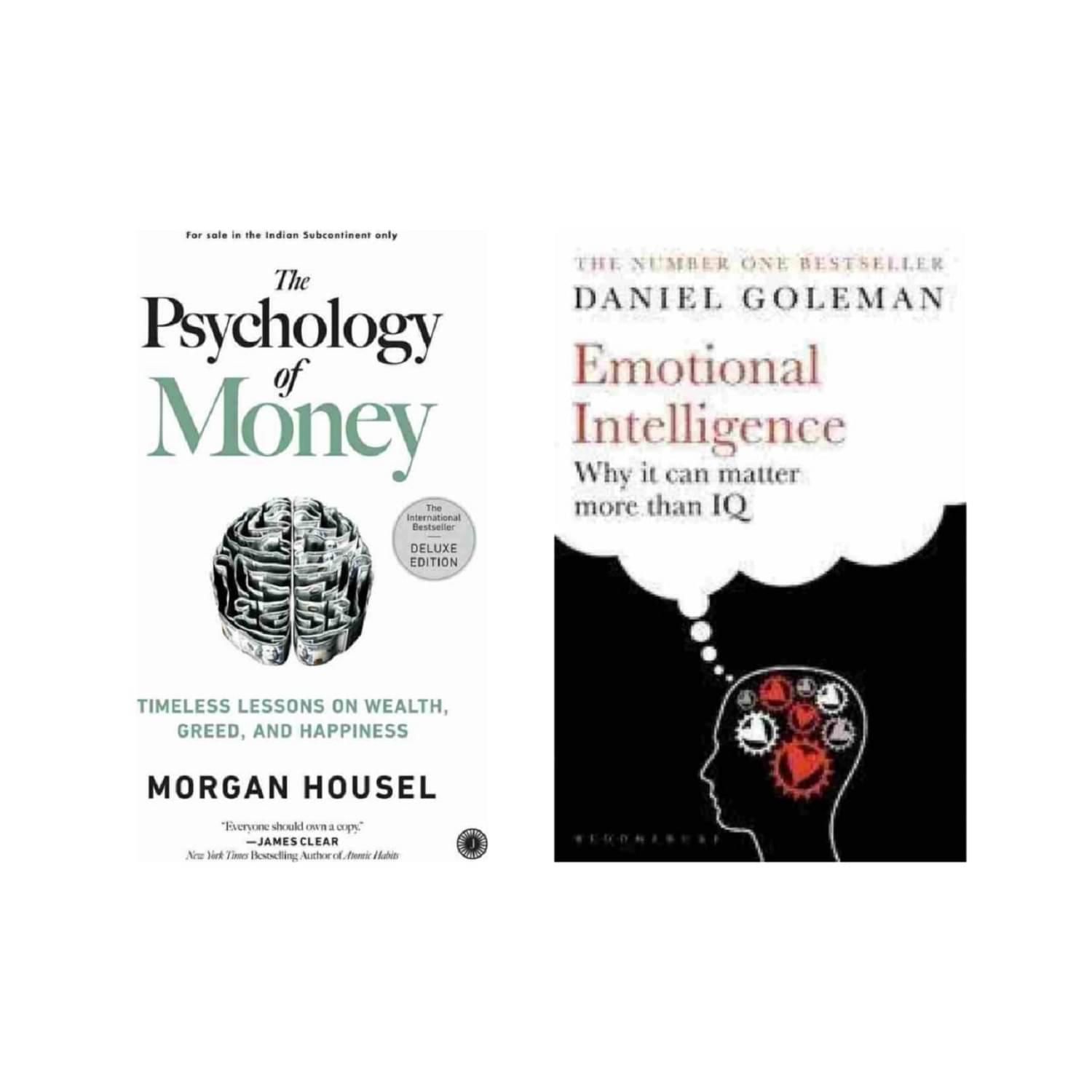 ( Combo Of 2 Pack ) The Psychology of Money & Emotional Intelligence English Edition Book Paperback - By ( Morgan Housel & Daniel Goleman ) ( Combo Of 2 Pack ) The Psychology of Money & Emotional Intelligence English Edition Book Paperback - By ( Morgan Housel & Daniel Goleman )