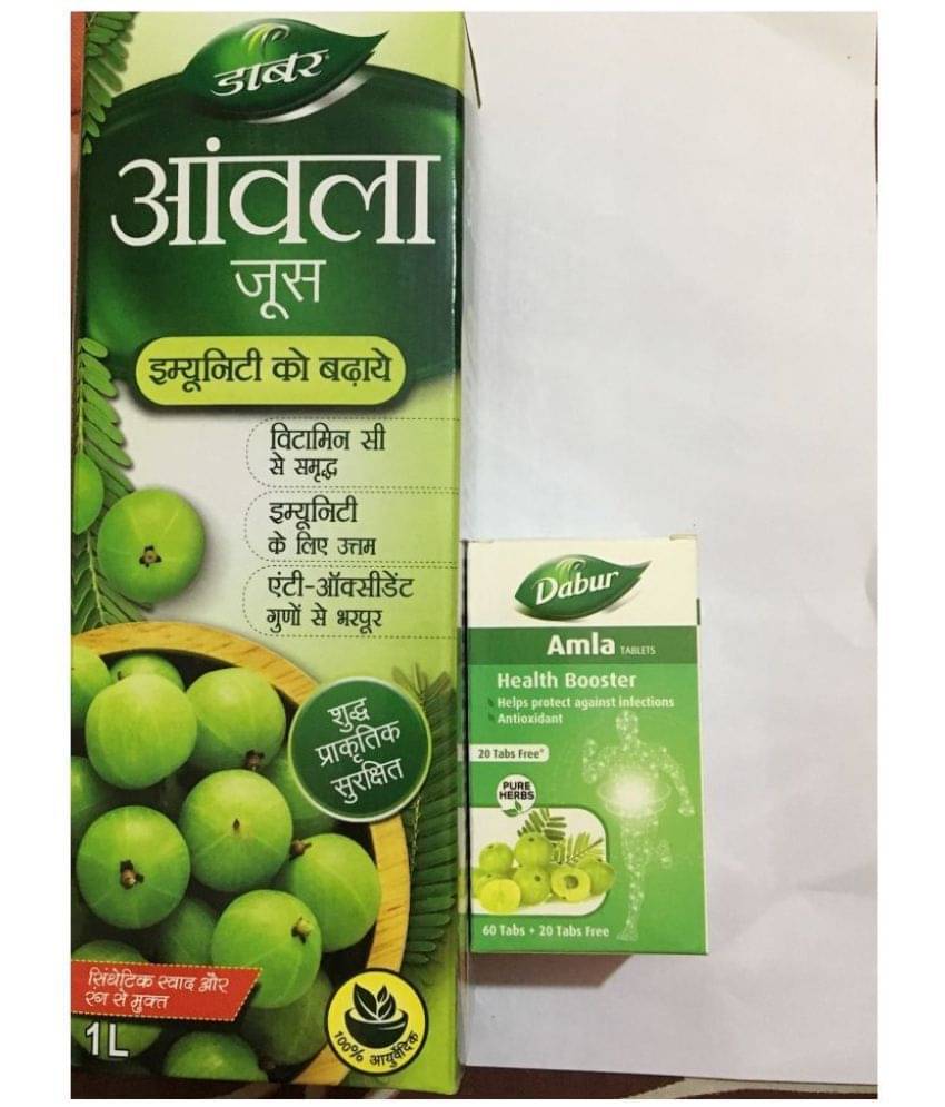     			Dabur DABUR AMLA JUICE AND AMLA TABLETS (PACK OF 2)