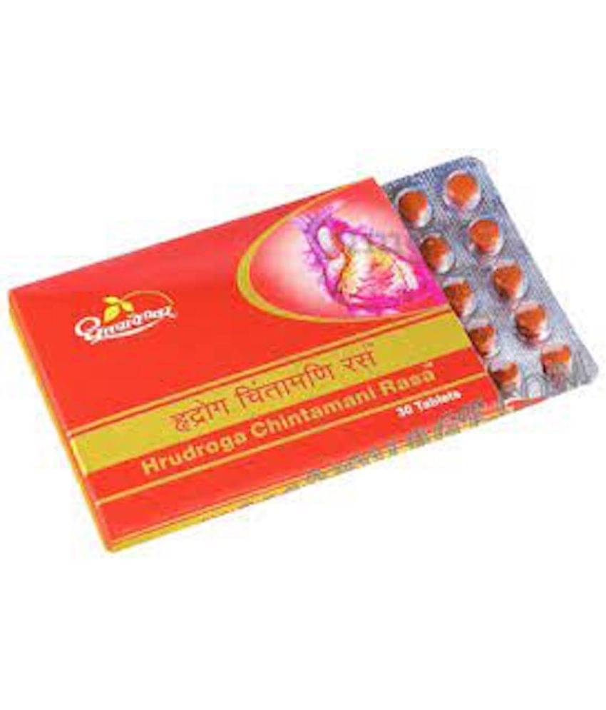 Dhootpapeshwar DHOOTPAPESHWAR HRUDROGA CHINTAMANI RASA 30 TABS Dhootpapeshwar DHOOTPAPESHWAR HRUDROGA CHINTAMANI RASA 30 TABS