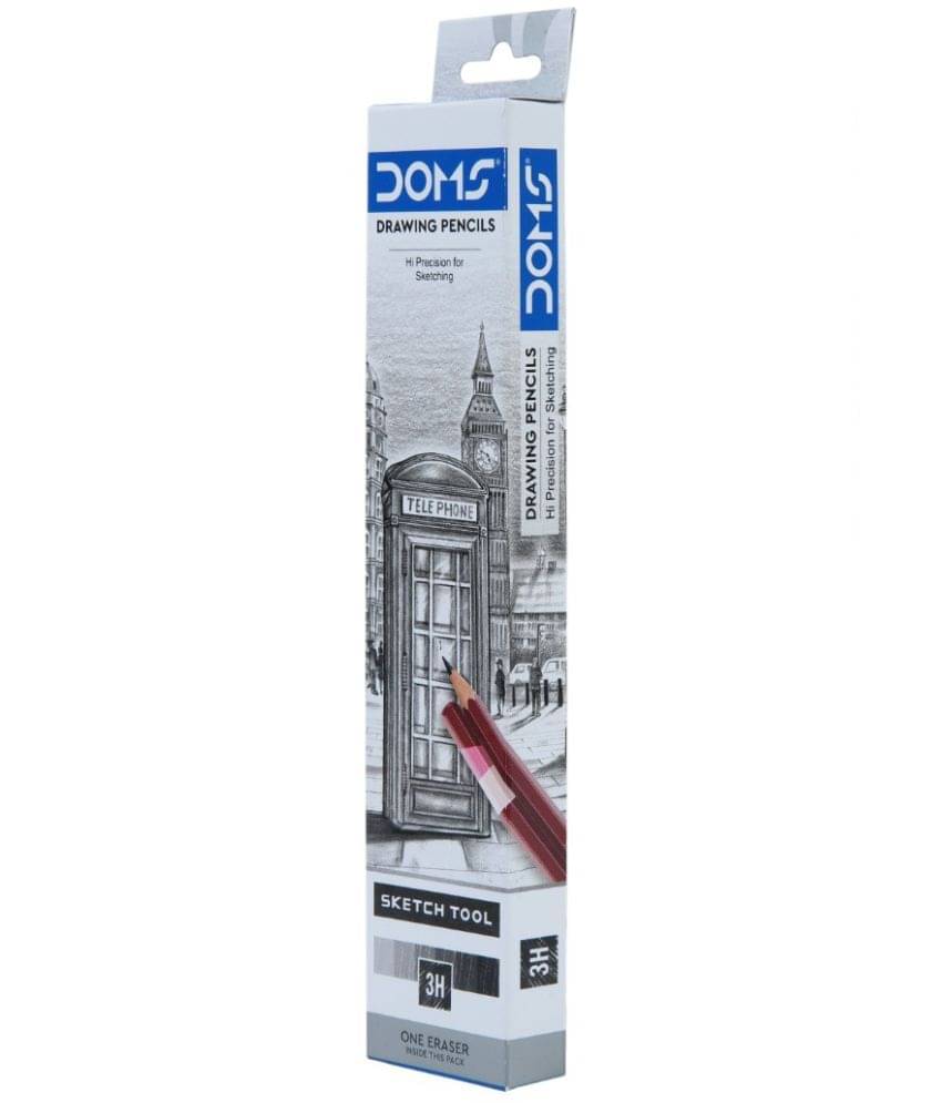     			Doms Drawing And Sketching 3H Pencil (Pack Of 80)