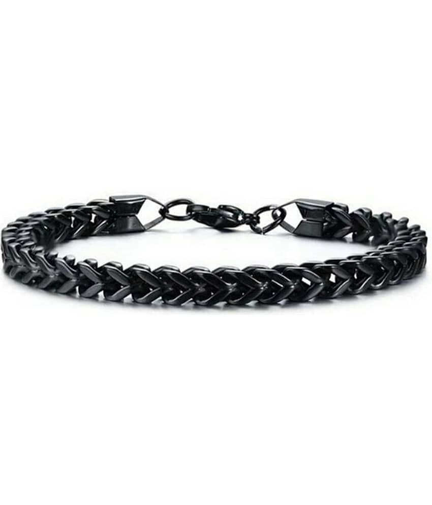 FASHION FRILL - Black Bracelet ( Pack of 1 ) - Bangles & Bracelets | Buy online on ZillyBuy