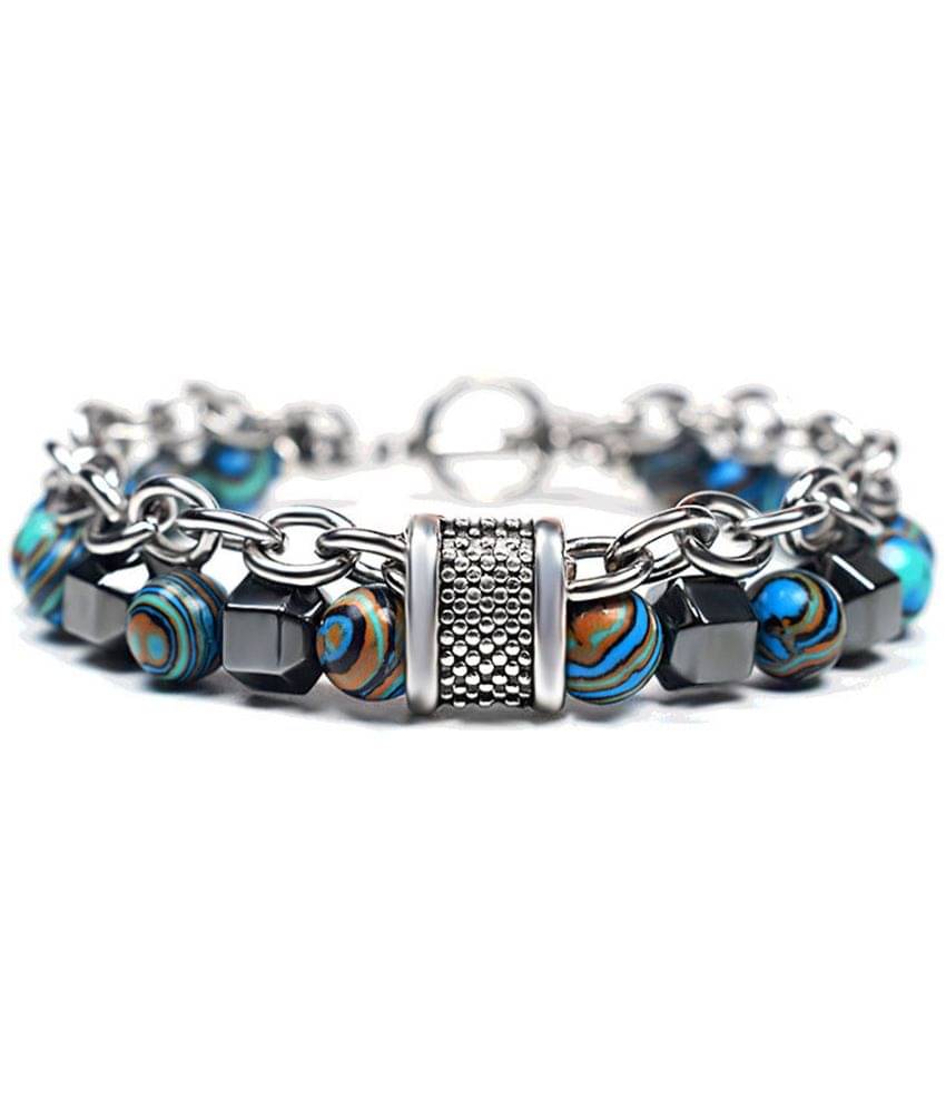     			FASHION FRILL - Blue Bracelet ( Pack of 1 )