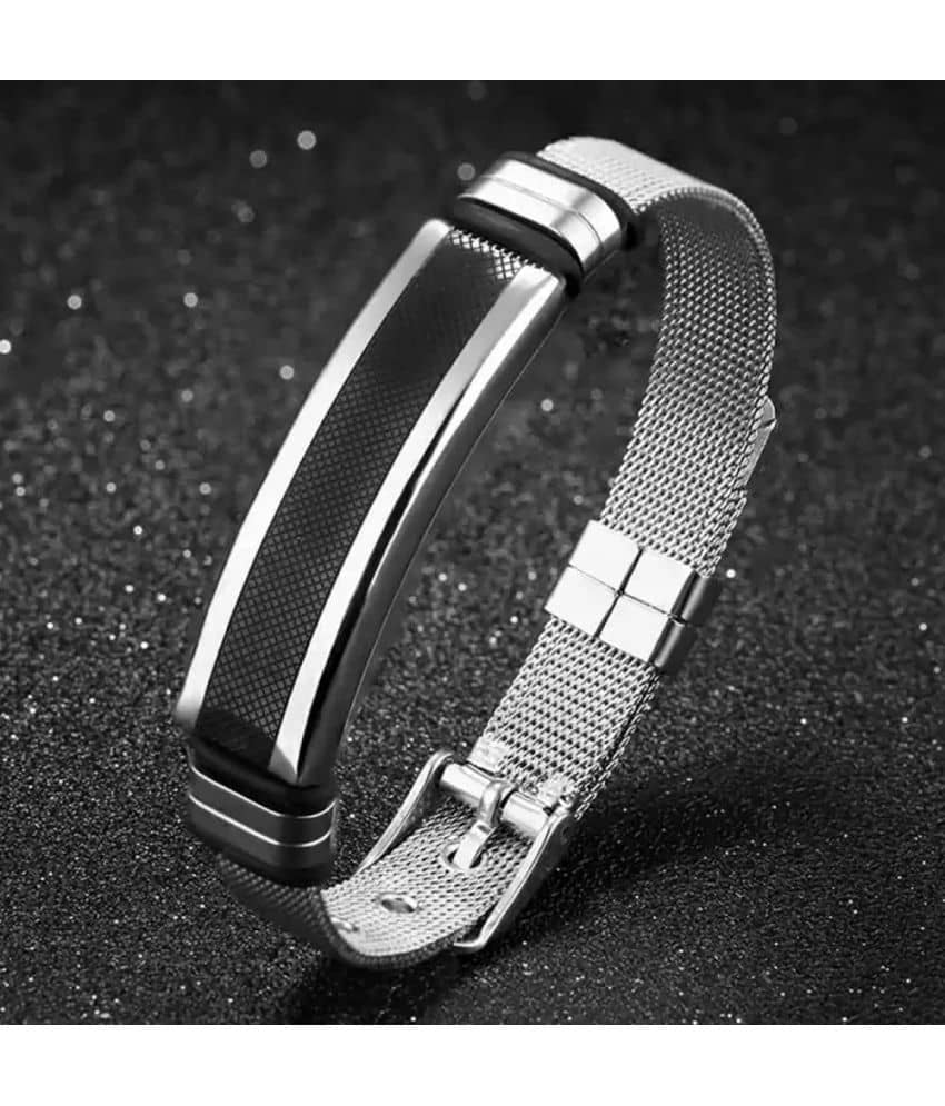 FASHION FRILL Silver Bracelet ( Pack of 1 ) - Bangles & Bracelets | Buy online on ZillyBuy