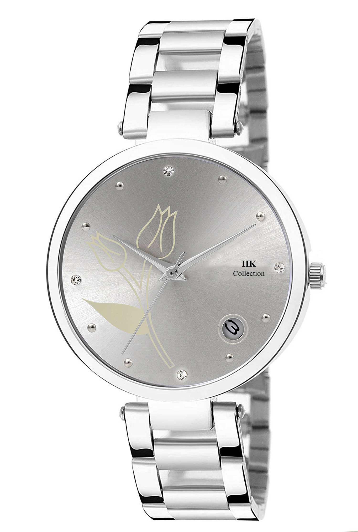 IIK COLLECTION - Silver Stainless Steel Analog Womens Watch