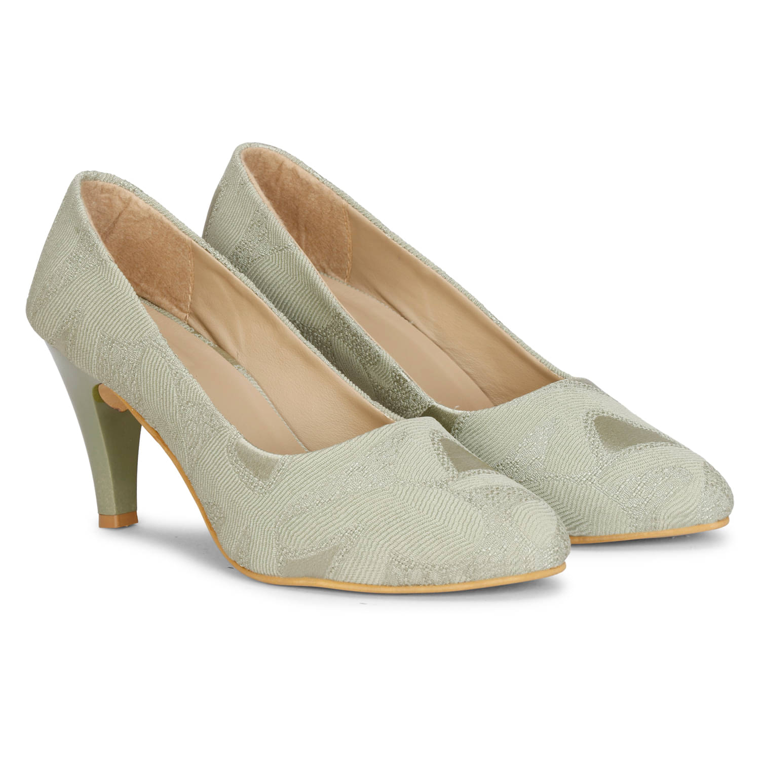     			Saheb - Green Women's Pumps Heels