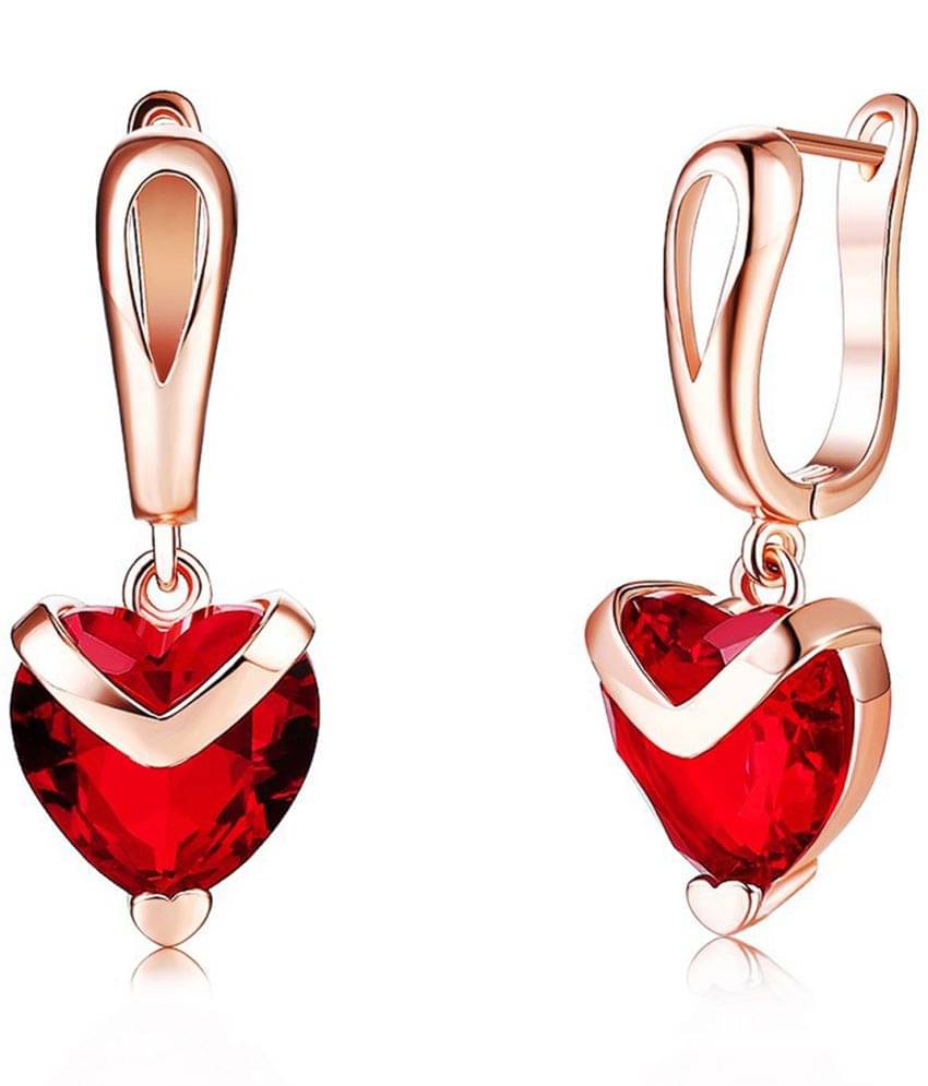     			Scintillare by Sukkhi - Red Drop Earrings ( Pack of 1 )