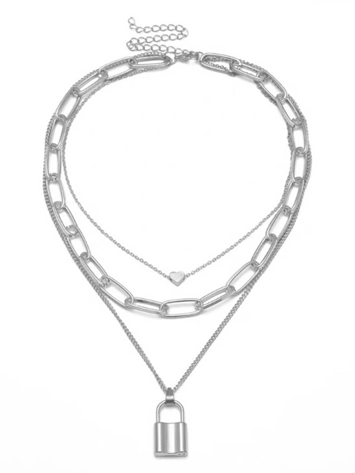     			Scintillare by Sukkhi - Silver Alloy Necklace ( Pack of 1 )