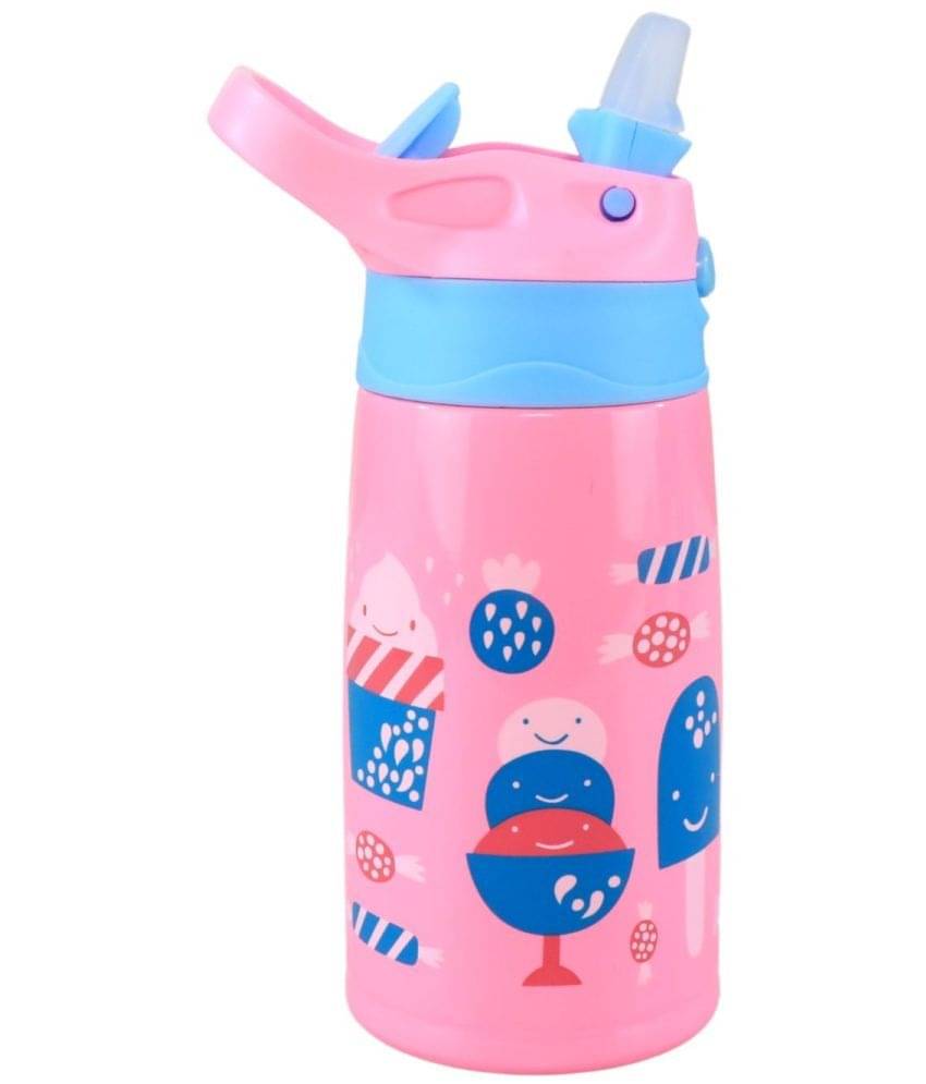    			Smily Kiddos - Insulated Water Bottle 450ml Pink Water Bottle 450 mL ( Set of 1 )