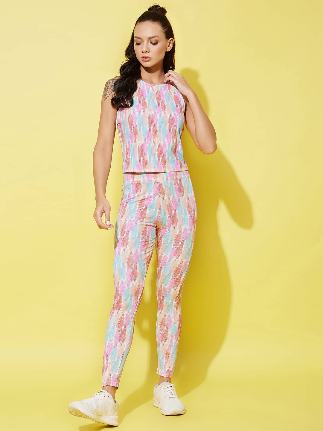     			StyleStone Brown Polyester Printed Tracksuit - Pack of 1