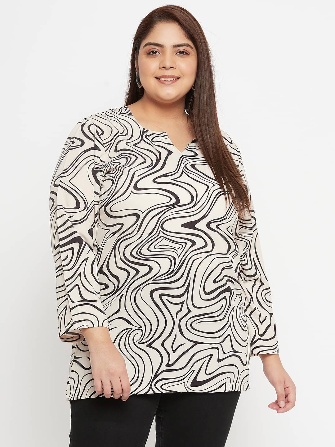 VINAAN - Beige Polyester Women's Regular Top ( Pack of 1 )     			VINAAN - Beige Polyester Women's Regular Top ( Pack of 1 )