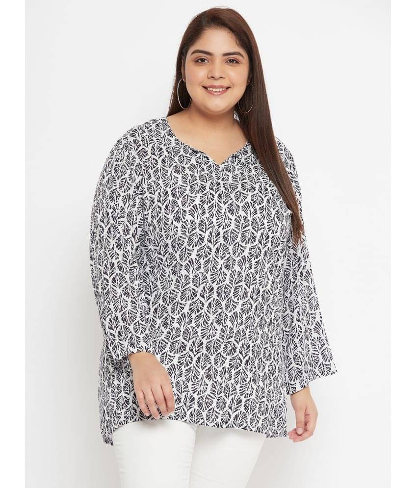 VINAAN Women's Rayon Regular Top ( White ) VINAAN Women's Rayon Regular Top ( White )