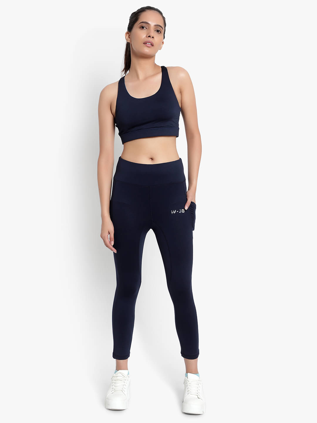 Wearjukebox Navy Polyester Self Design Tracksuit - Pack of 1 Wearjukebox Navy Polyester Self Design Tracksuit - Pack of 1