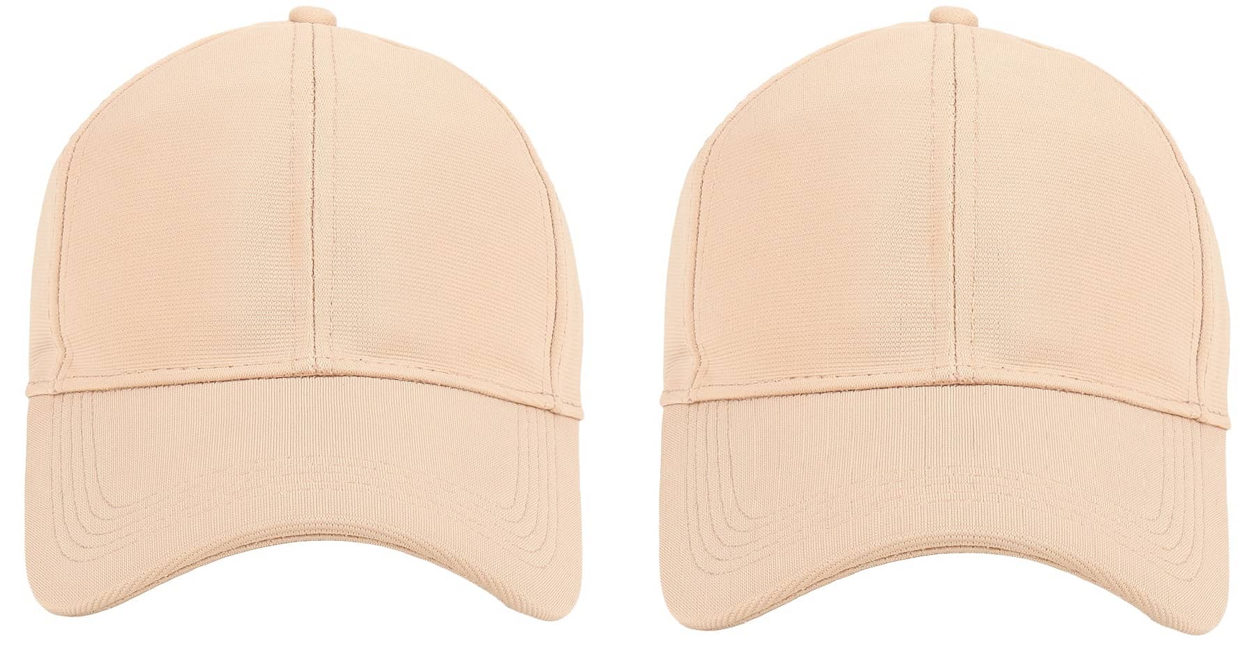 Zacharias - Beige Cotton Blend Men's Cap ( Pack of 2 )
