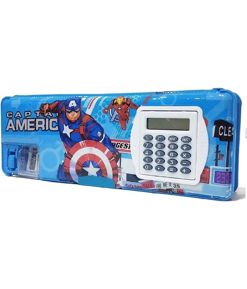 1943 B BUY SMART-1 Pcs calculator geometry, calcic Geo, Dual Sharpener With Calculator, Double sided Stationary Box for Girls Art Plastic Pencil Box (Random Selection For Design) - Stationery | Buy online on ZillyBuy