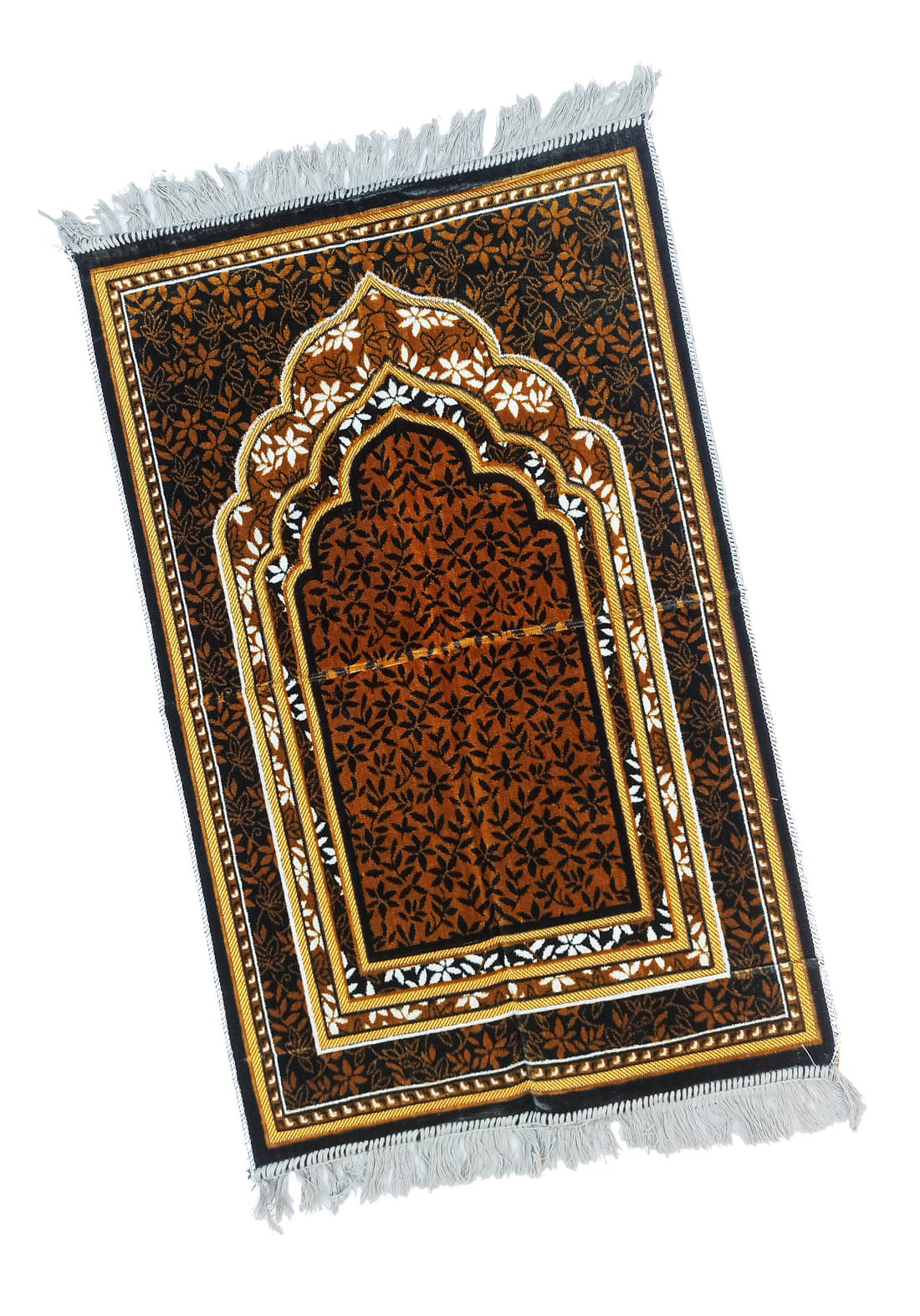     			ADIRNY Black Single Velvet Prayer Mat ( 110 X 70 cm )