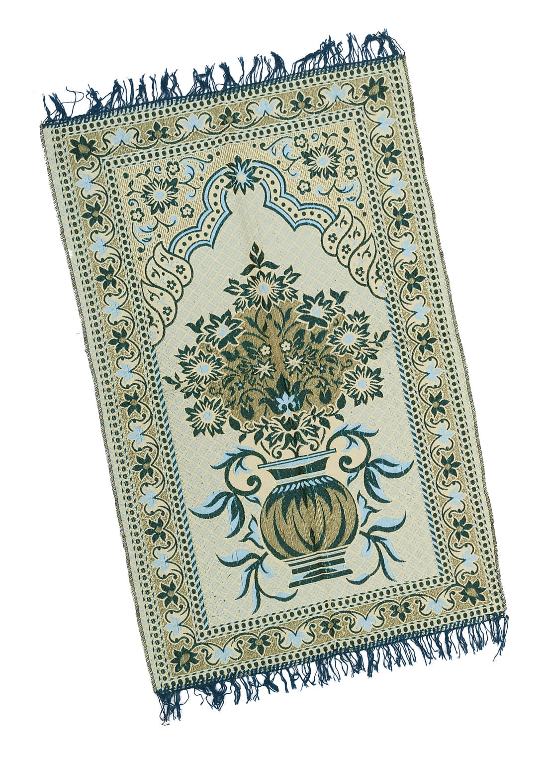 ADIRNY Yellow Single Cotton Prayer Mat ( 110 X 70 cm )