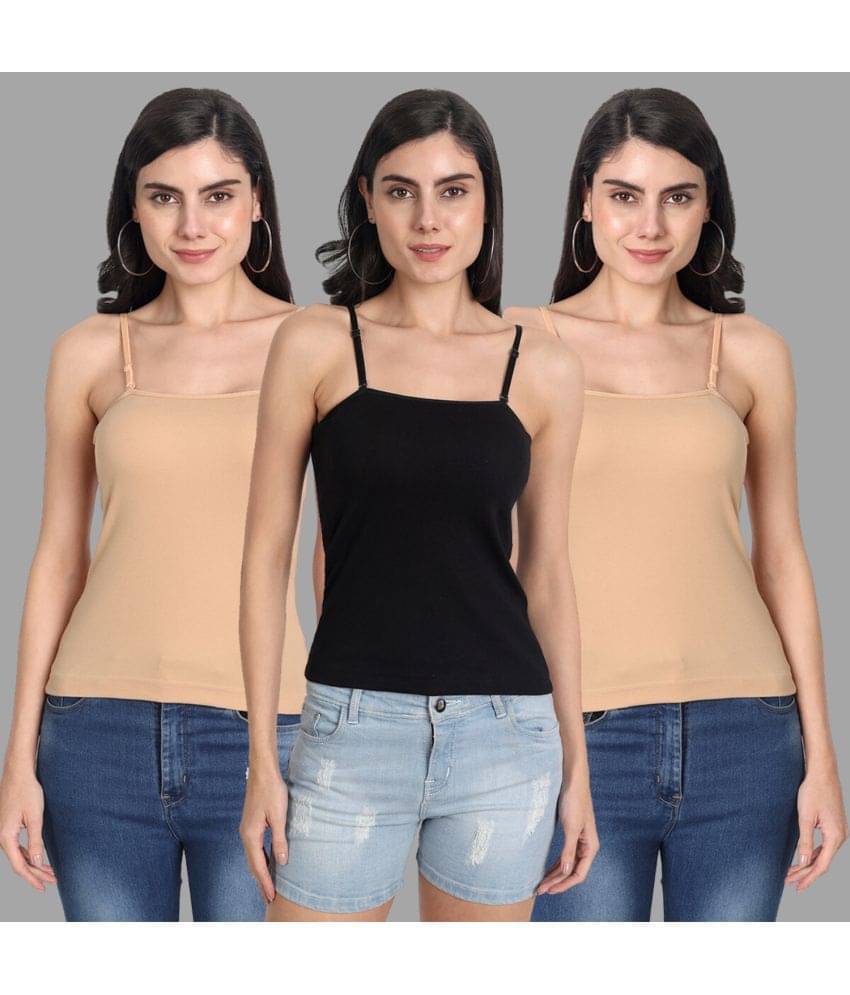     			AIMLY Cotton Slip - Beige Pack of 3